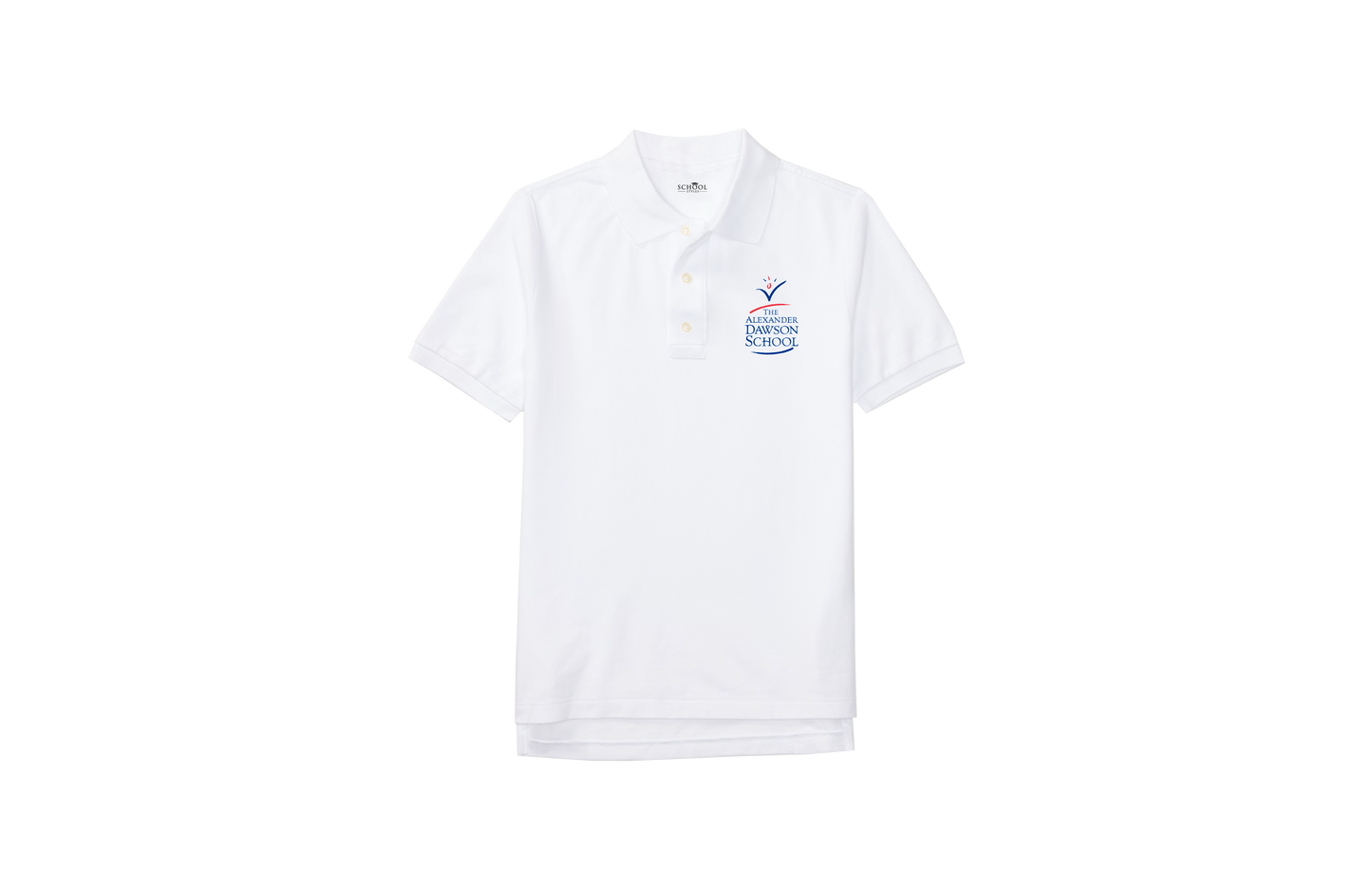 Boys/Unisex Classic Fit White Short Sleeve Performance Polo