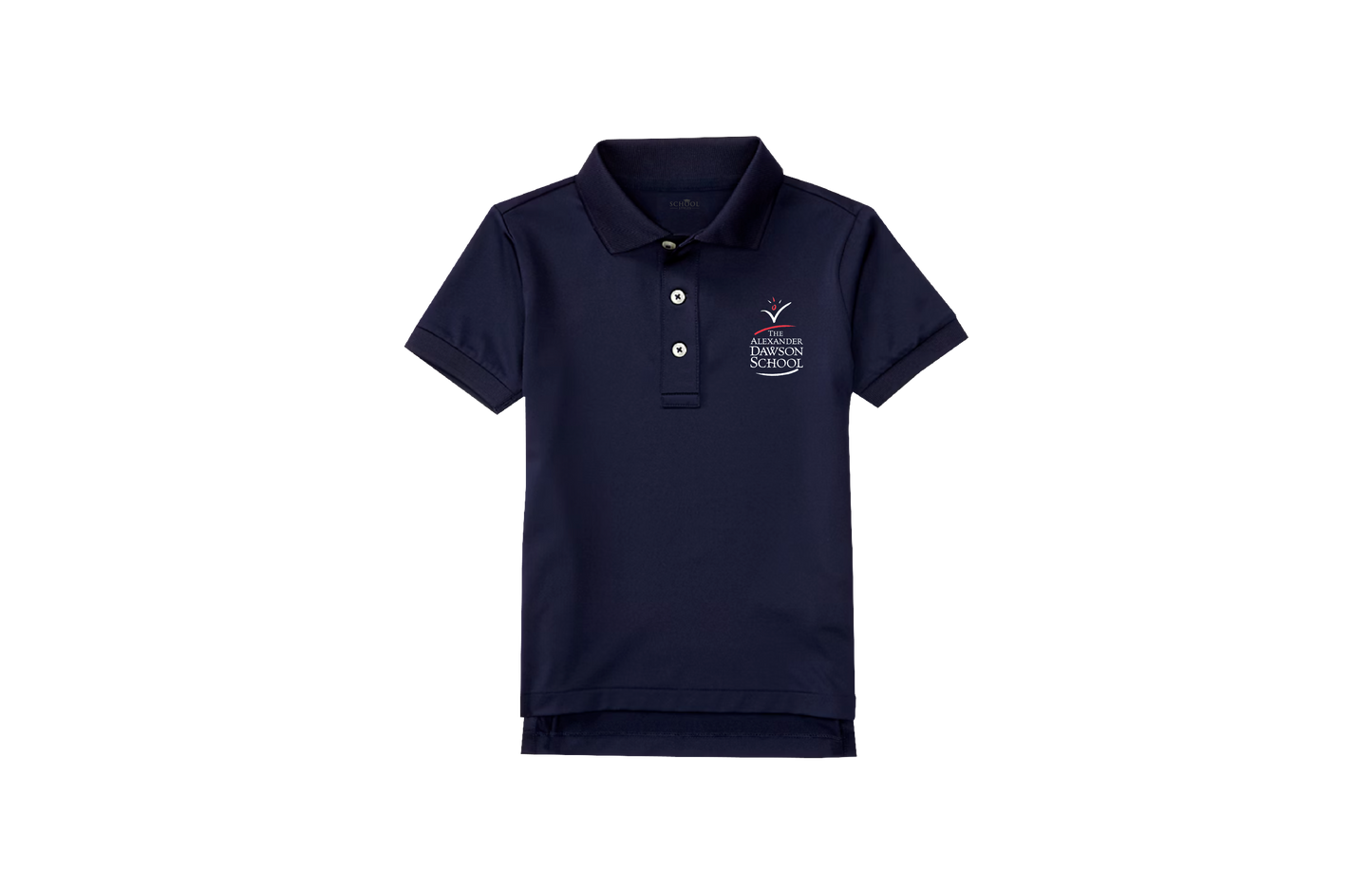 Boys/Unisex Classic Fit Navy Short Sleeve Performance Polo