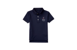 Boys/Unisex Classic Fit Navy Short Sleeve Performance Polo