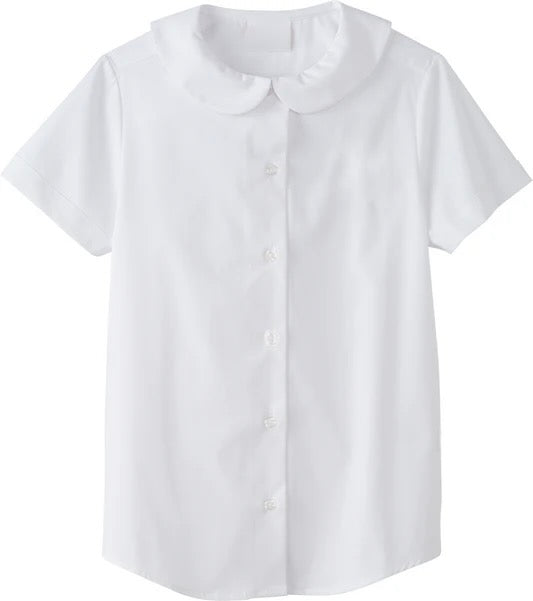 Short sleeve Peter Pan collar blouse